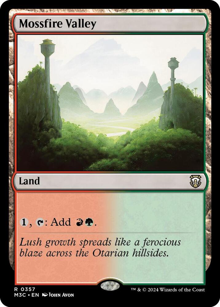 Mossfire Valley 357/411 (Commander: Modern Horizons 3)  - Ripple Foil | Good Games Modbury