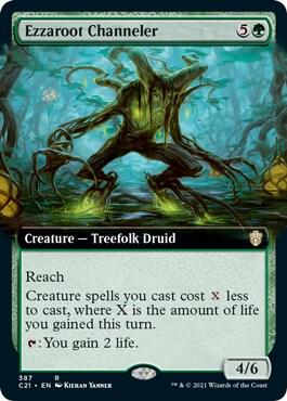 Ezzaroot Channeler Extended Art 387/81 (Commander 2021)  | Good Games Modbury