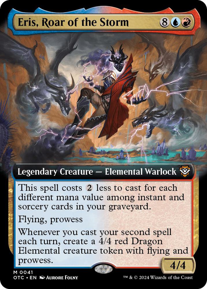 Eris, Roar of the Storm 41 (Commander: Outlaws of Thunder Junction)  - Extended Art Foil | Good Games Modbury
