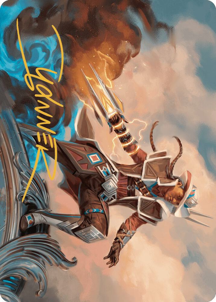 Annie Flash the Veteran Art Card Gold Stamped Signature 17 (Art Series: Outlaws of Thunder Junction)  | Good Games Modbury