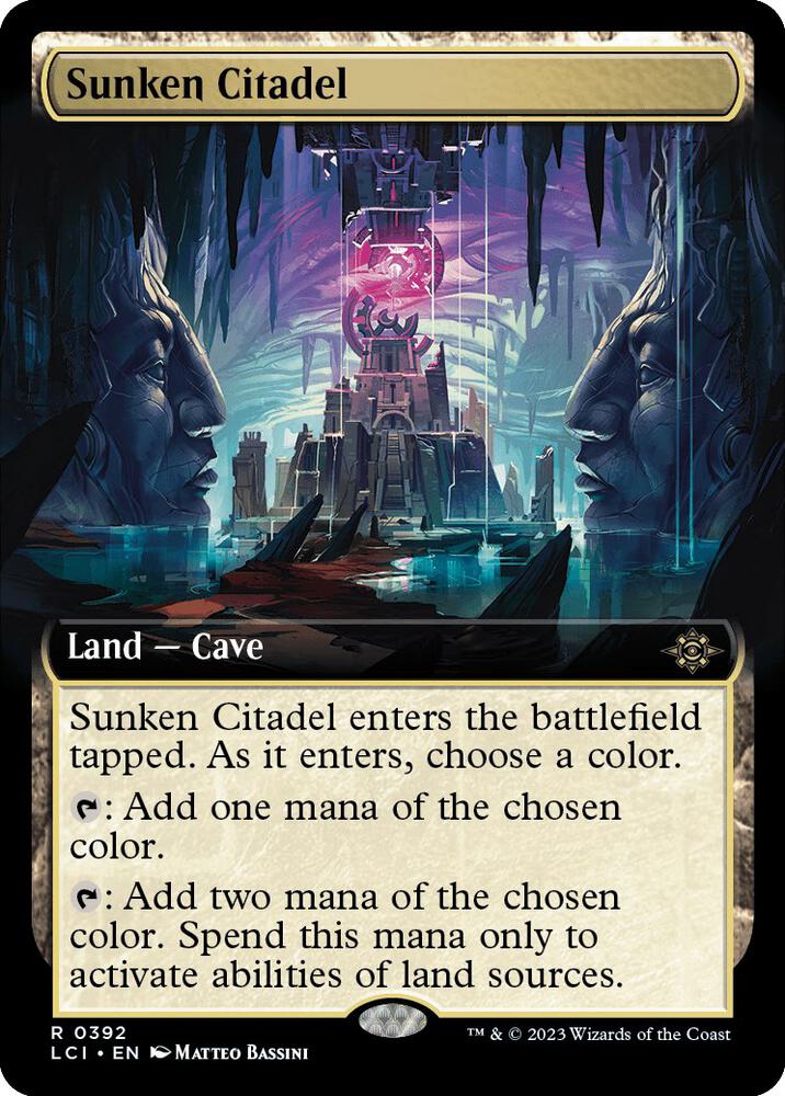 Sunken Citadel 392/291 (The Lost Caverns of Ixalan)  - Extended Art Foil | Good Games Modbury
