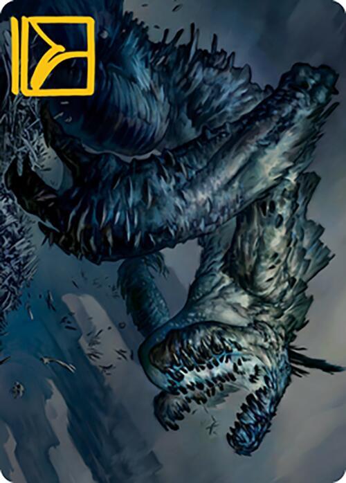 Necrogoyf Art Card Gold Stamped Signature 31 (Art Series: Modern Horizons 2)  | Good Games Modbury