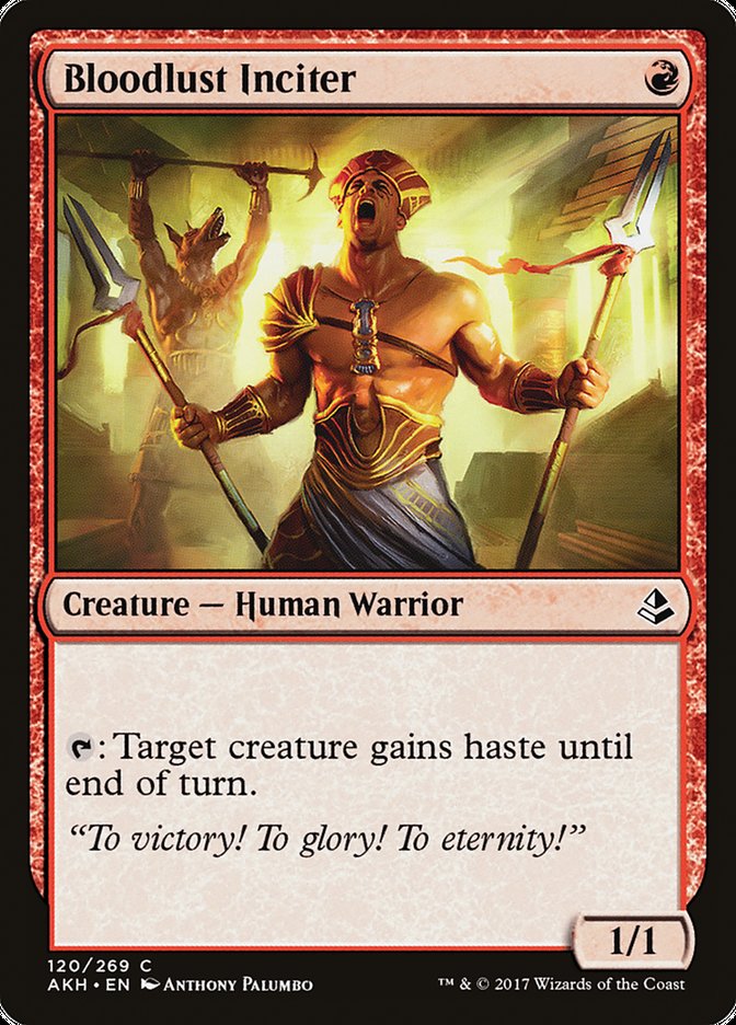 Bloodlust Inciter 120/269 (Amonkhet)  | Good Games Modbury