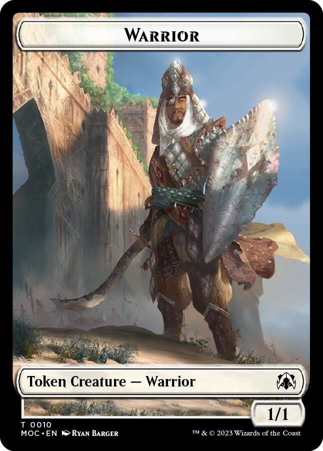 Warrior Emblem Elspeth Suns Champion Double sided Token 10 // 43 (Commander: March of the Machine)  | Good Games Modbury
