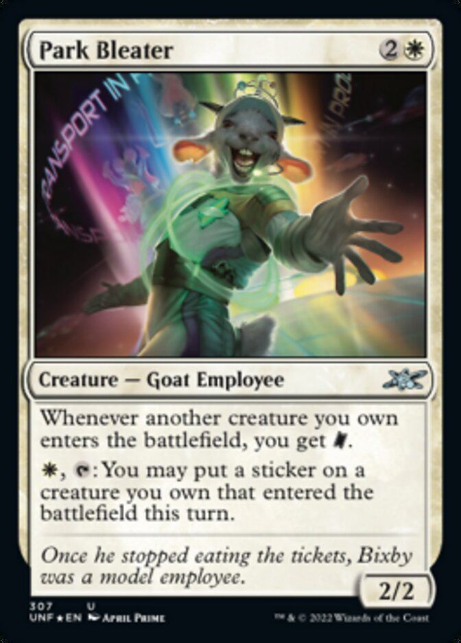 Park Bleater (Galaxy Foil) [Unfinity] | Good Games Modbury