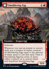 Smoldering Egg // Ashmouth Dragon (Extended Art) [Innistrad: Midnight Hunt] | Good Games Modbury