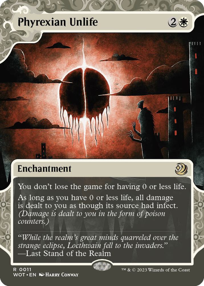 Phyrexian Unlife 11 (Wilds of Eldraine: Enchanting Tales)  - Showcase Foil | Good Games Modbury