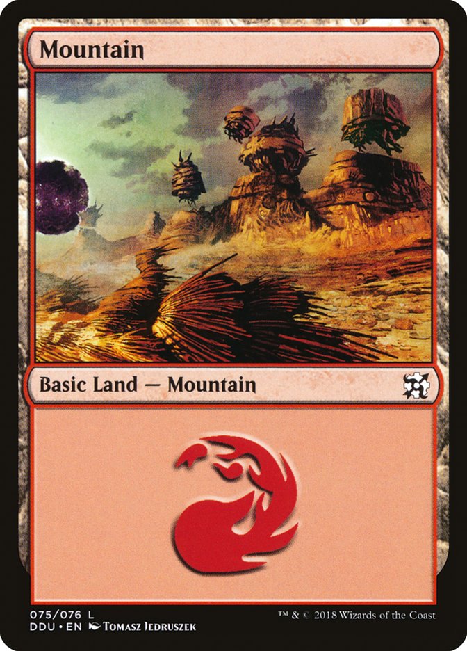 Mountain (75) [Duel Decks: Elves vs. Inventors] | Good Games Modbury