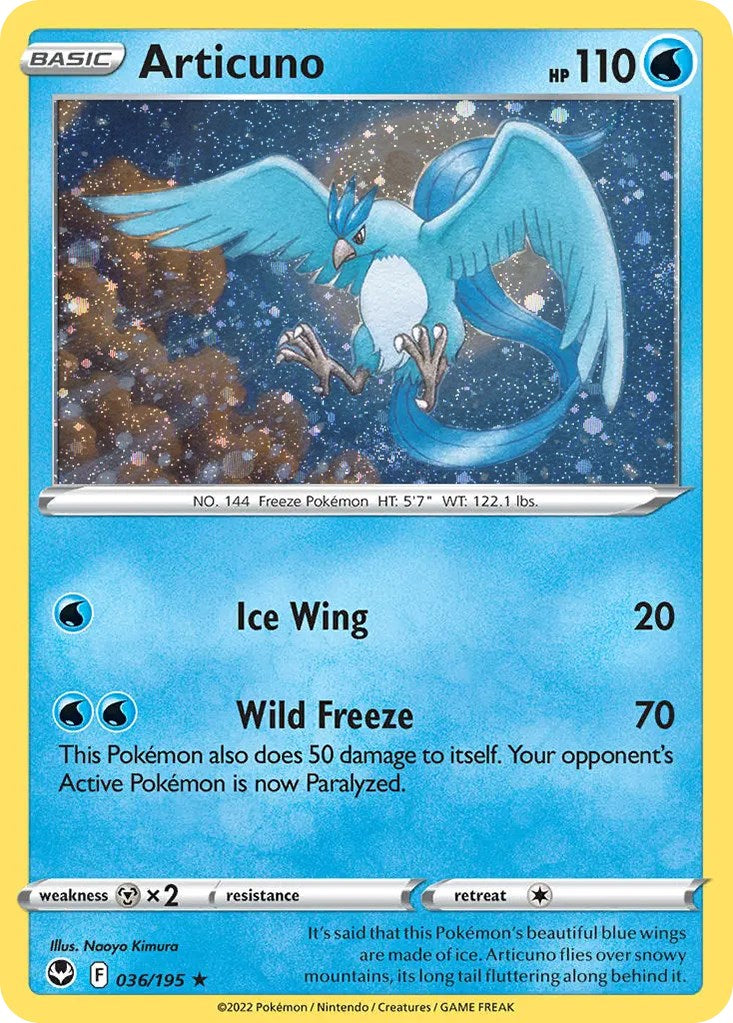 Articuno (036/195) (Cosmos Holo) [Sword & Shield: Base Set] | Good Games Modbury