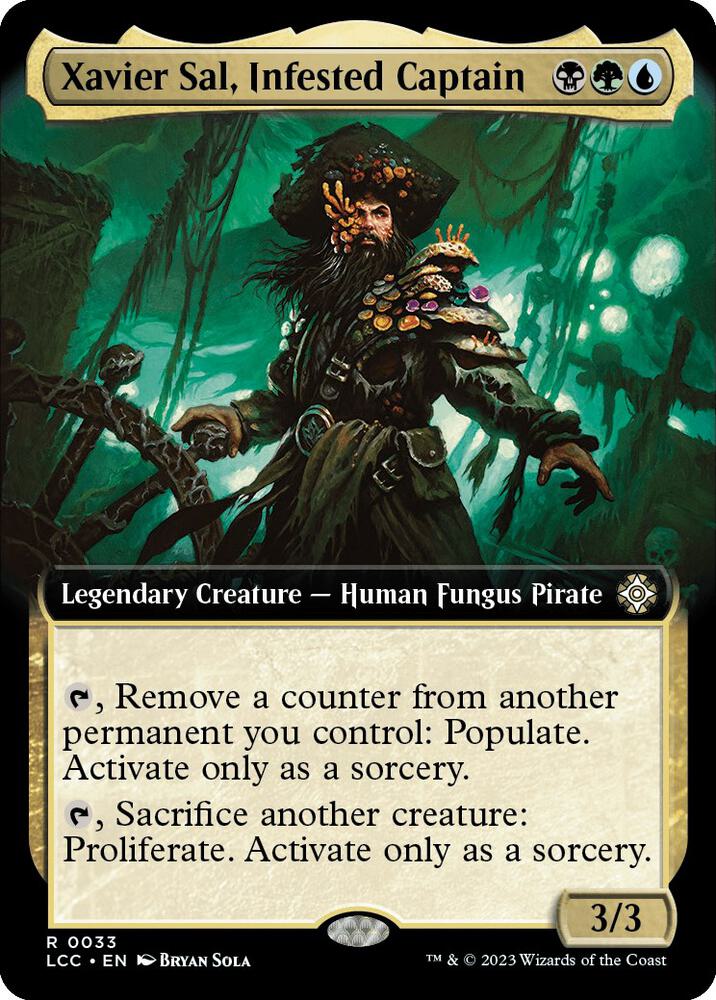 Xavier Sal, Infested Captain 33/370 (Commander: The Lost Caverns of Ixalan)  - Extended Art | Good Games Modbury