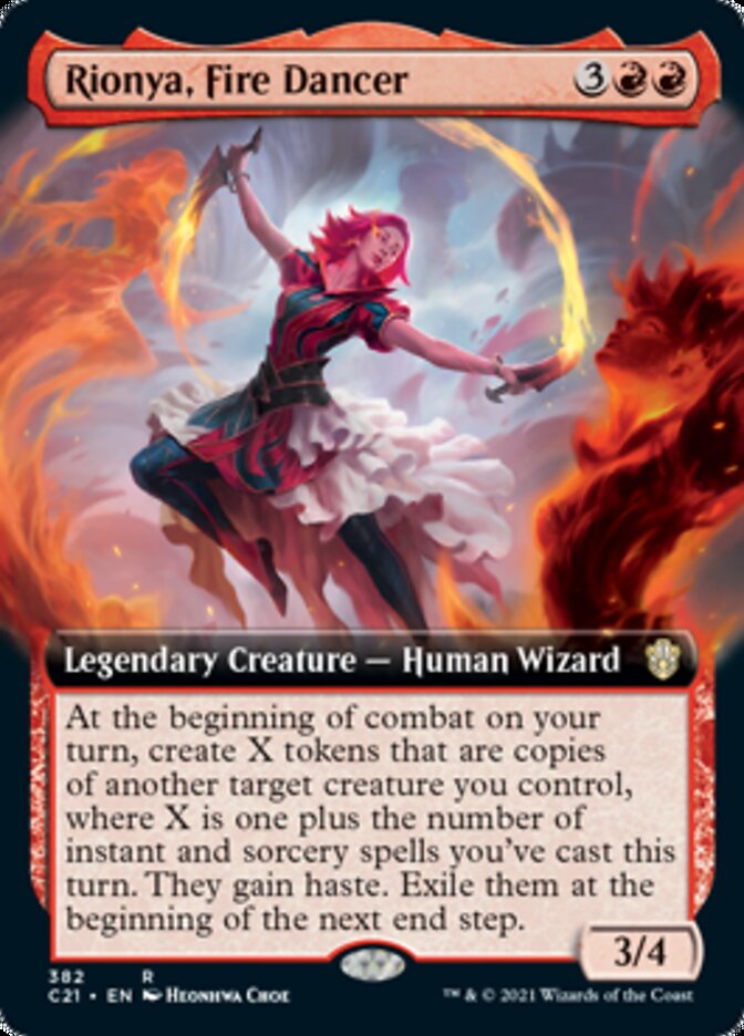 Rionya, Fire Dancer (Extended Art) [Commander 2021] | Good Games Modbury