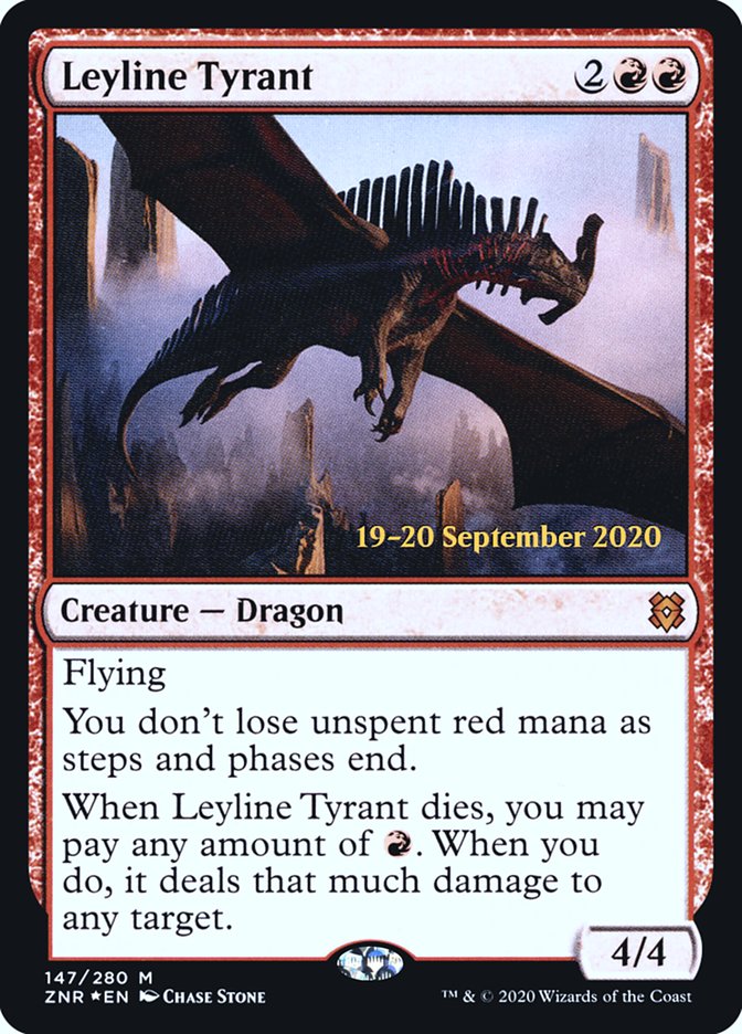 Leyline Tyrant [Zendikar Rising Prerelease Promos] | Good Games Modbury