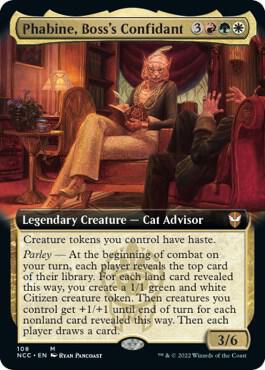 Phabine Bosss Confidant Extended Art 108 (Commander: Streets of New Capenna)  - Foil | Good Games Modbury
