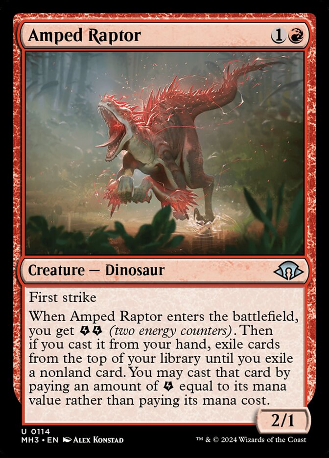 Amped Raptor 114/319 (Modern Horizons 3)  | Good Games Modbury
