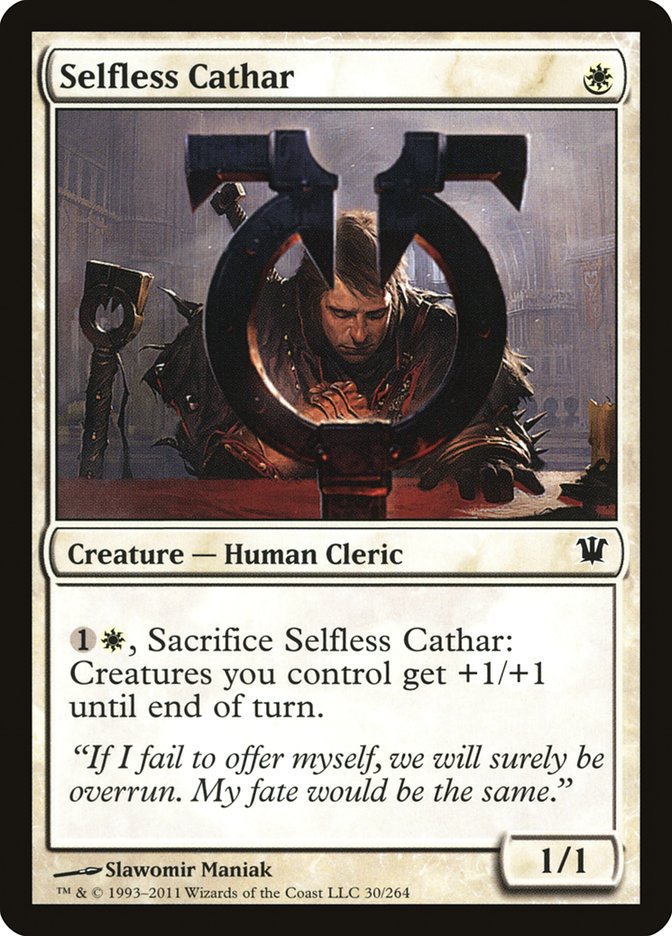 Selfless Cathar [Innistrad] | Good Games Modbury