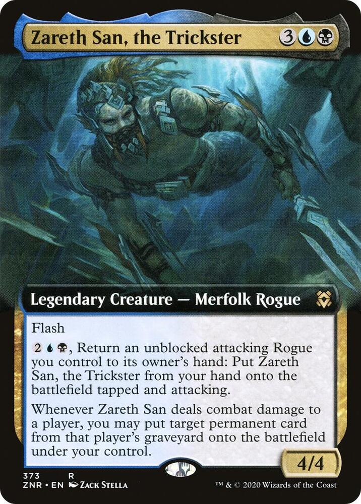 Zareth San, the Trickster 373/280 (Zendikar Rising)  - Extended Art | Good Games Modbury