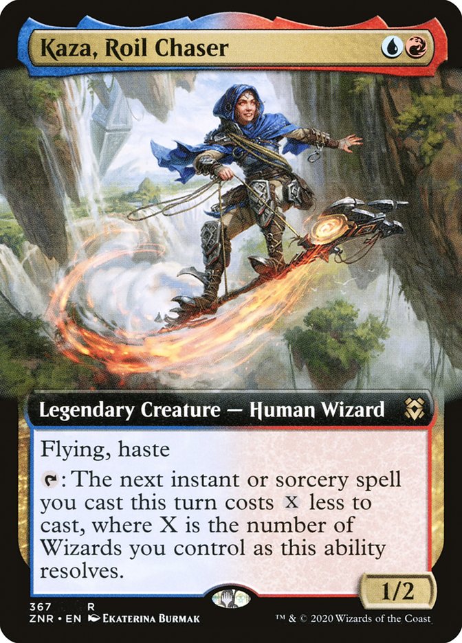 Kaza, Roil Chaser (Extended Art) [Zendikar Rising] | Good Games Modbury