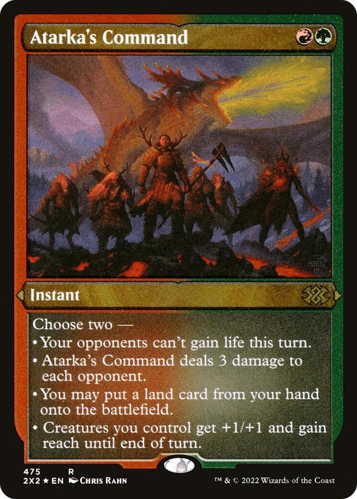 Atarka's Command 475 (Double Masters 2022)  - Etched Foil | Good Games Modbury