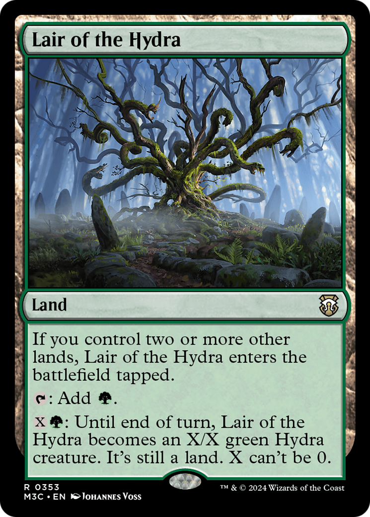 Lair of the Hydra (Ripple Foil) [Modern Horizons 3 Commander] | Good Games Modbury