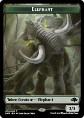 Elephant // Marit Lage Double-Sided Token [Dominaria Remastered Tokens] | Good Games Modbury