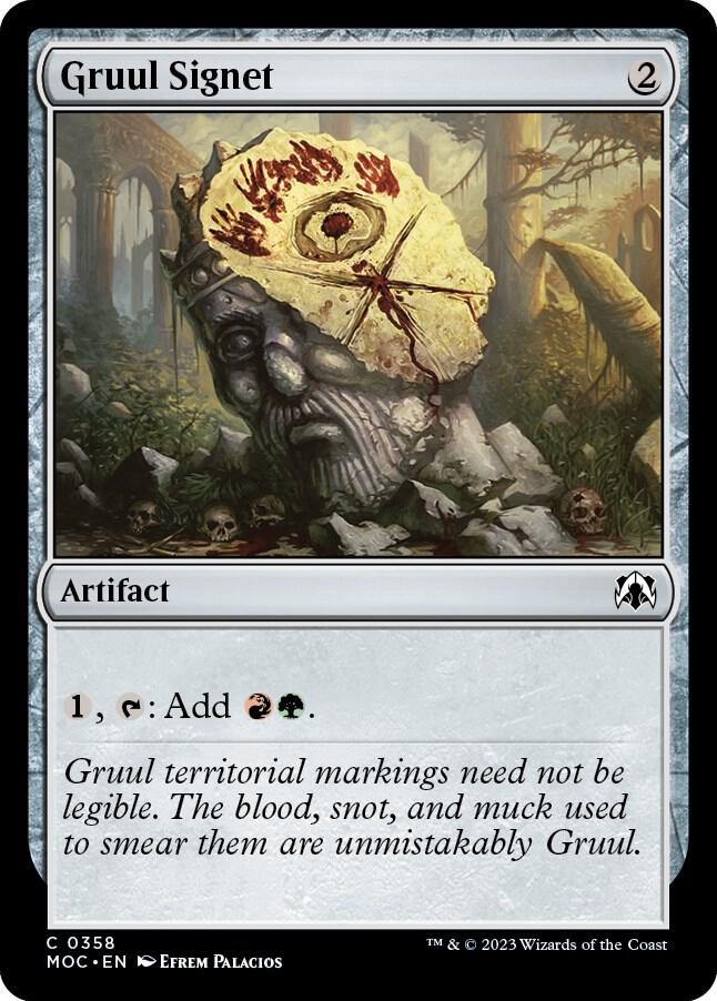 Gruul Signet 358/444 (Commander: March of the Machine)  | Good Games Modbury