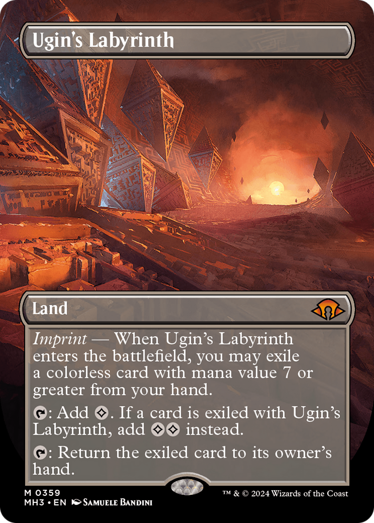 Ugin's Labyrinth (Borderless) [Modern Horizons 3] | Good Games Modbury