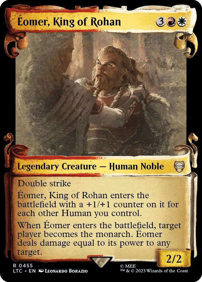 Eomer King of Rohan Showcase Scrolls 455 (Commander: The Lord of the Rings: Tales of Middle-earth)  - Showcase Scroll | Good Games Modbury
