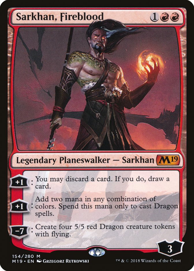 Sarkhan, Fireblood 154 (Core Set 2019)  | Good Games Modbury