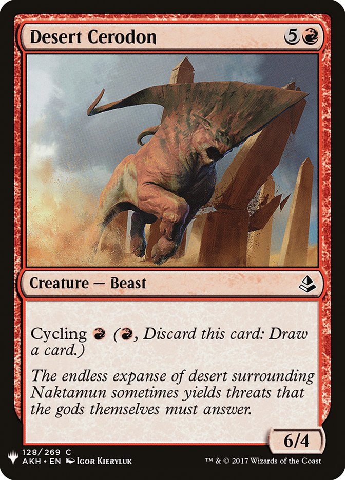 Desert Cerodon [Mystery Booster] | Good Games Modbury