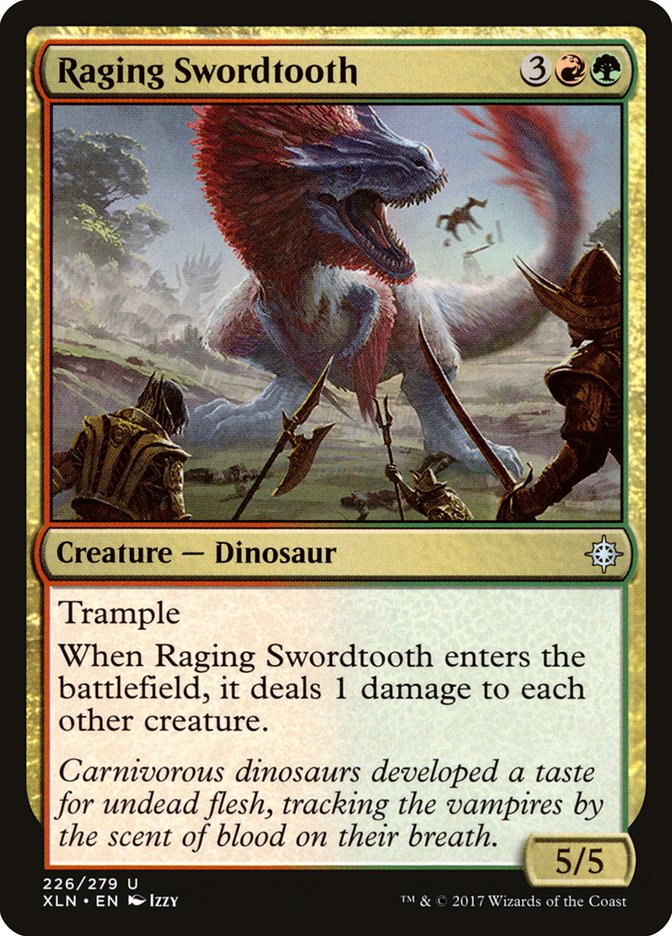 Raging Swordtooth [Ixalan] | Good Games Modbury