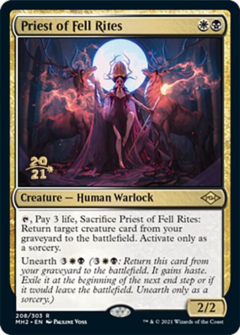 Priest of Fell Rites 208s/86 (Prerelease Cards)  - Foil | Good Games Modbury