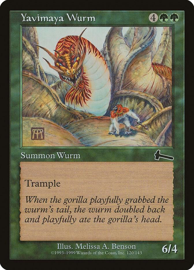 Yavimaya Wurm 120/143 (Urza's Legacy)  | Good Games Modbury
