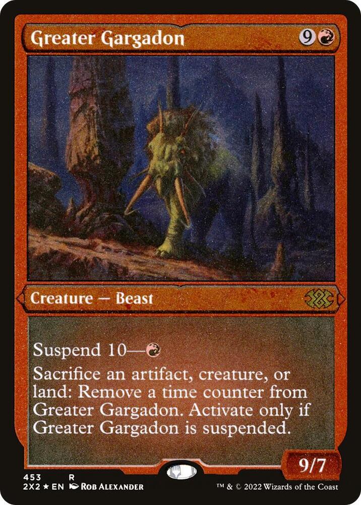Greater Gargadon Foil Etched 453 (Double Masters 2022)  - Foil | Good Games Modbury