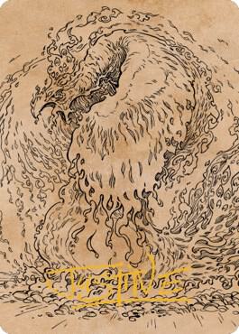 Nemesis Phoenix Art Card Gold Stamped Signature 56 (Art Series: Commander Legends: Battle for Baldur's Gate)  | Good Games Modbury