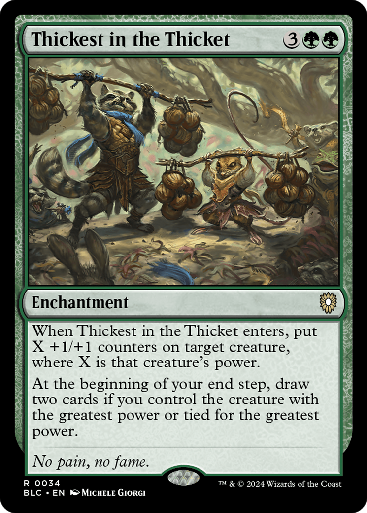Thickest in the Thicket [Bloomburrow Commander] | Good Games Modbury