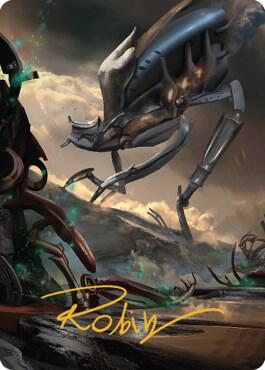 Swamp 51 Art Card Gold Stamped Signature 51 (Art Series: The Brothers' War)  | Good Games Modbury