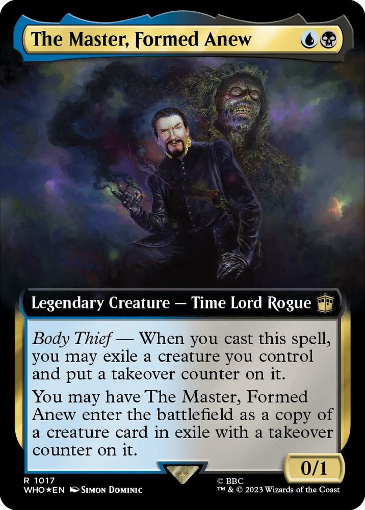 The Master, Formed Anew 1017/331 (Universes Beyond: Doctor Who)  - Extended Art Surge Foil | Good Games Modbury