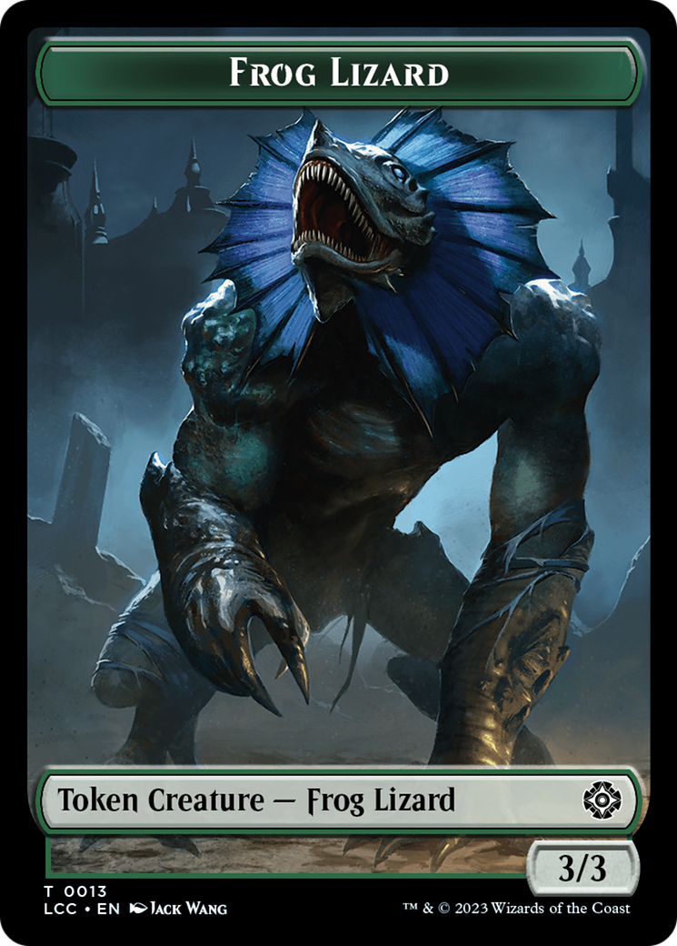 Frog Lizard // Merfolk (0003) Double-Sided Token [The Lost Caverns of Ixalan Commander Tokens] | Good Games Modbury