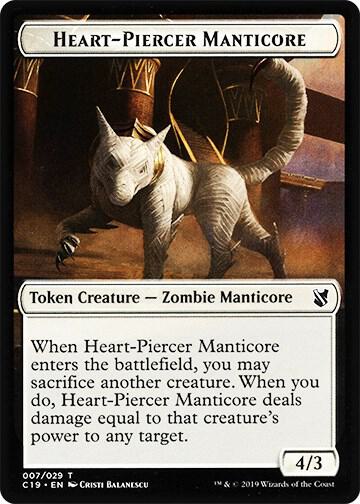 Heart-Piercer Manticore // Dragon 7 // 12 (Commander 2019)  | Good Games Modbury