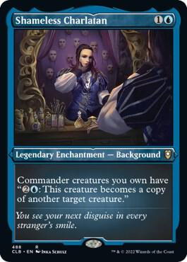 Shameless Charlatan Foil Etched 488 (Commander Legends: Battle for Baldur's Gate)  - Foil | Good Games Modbury