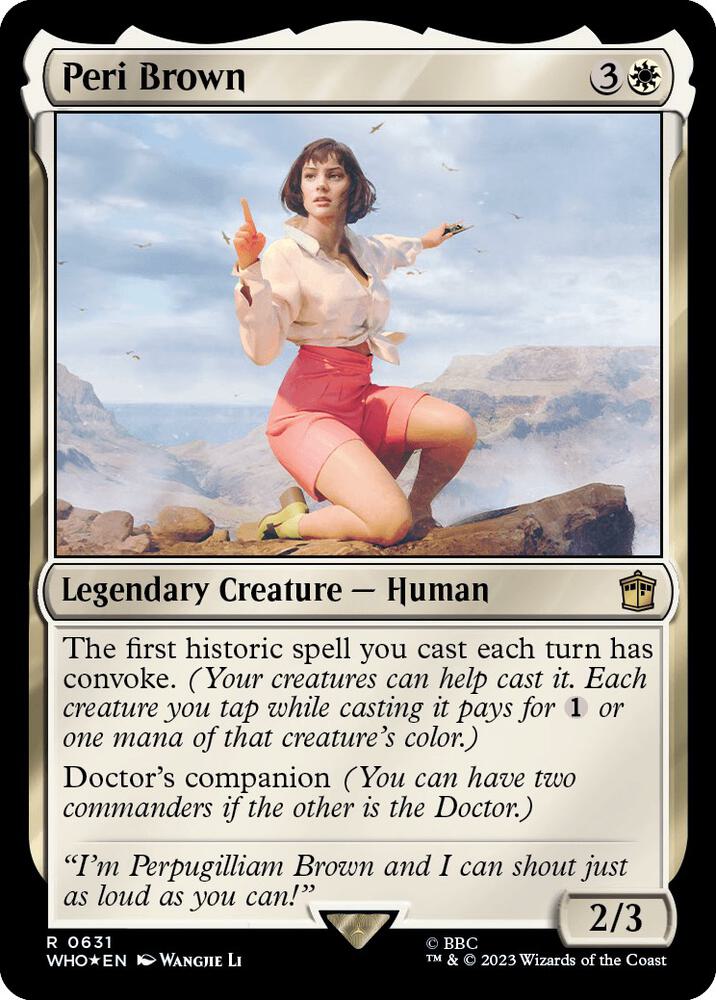 Peri Brown 631/331 (Universes Beyond: Doctor Who)  - Surge Foil | Good Games Modbury