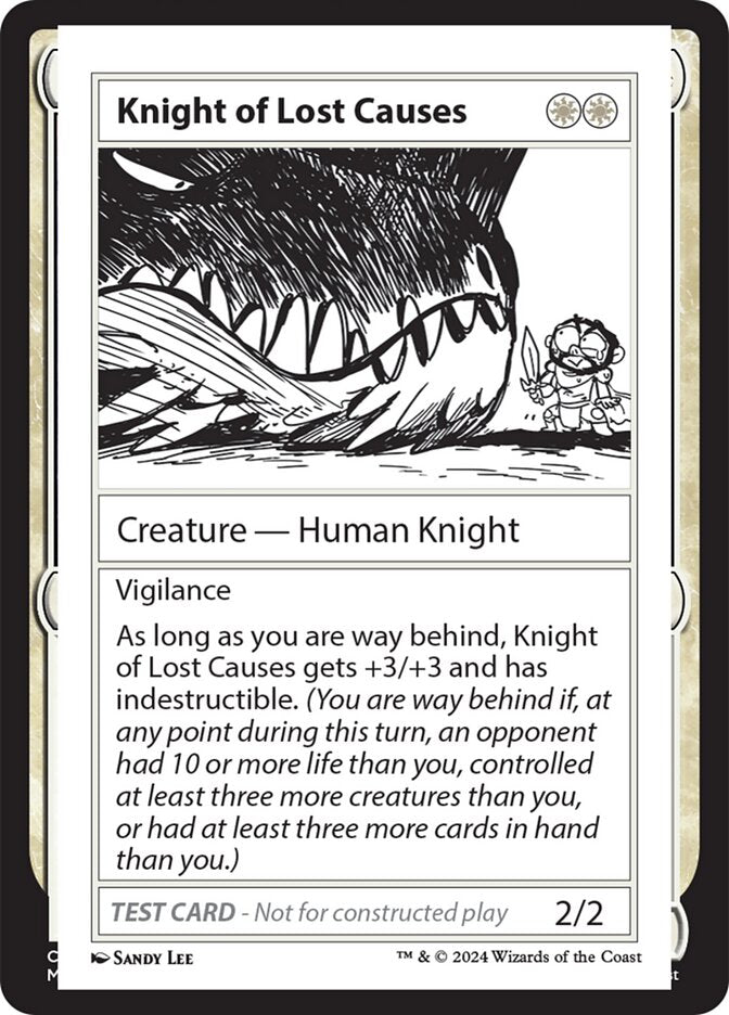 Knight of Lost Causes 518/390 (Mystery Booster 2 Playtest Cards)  | Good Games Modbury