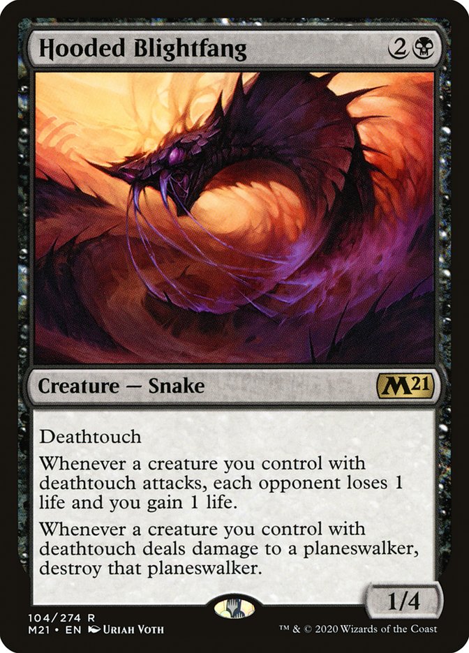 Hooded Blightfang 104/274 (Core Set 2021)  - Foil | Good Games Modbury