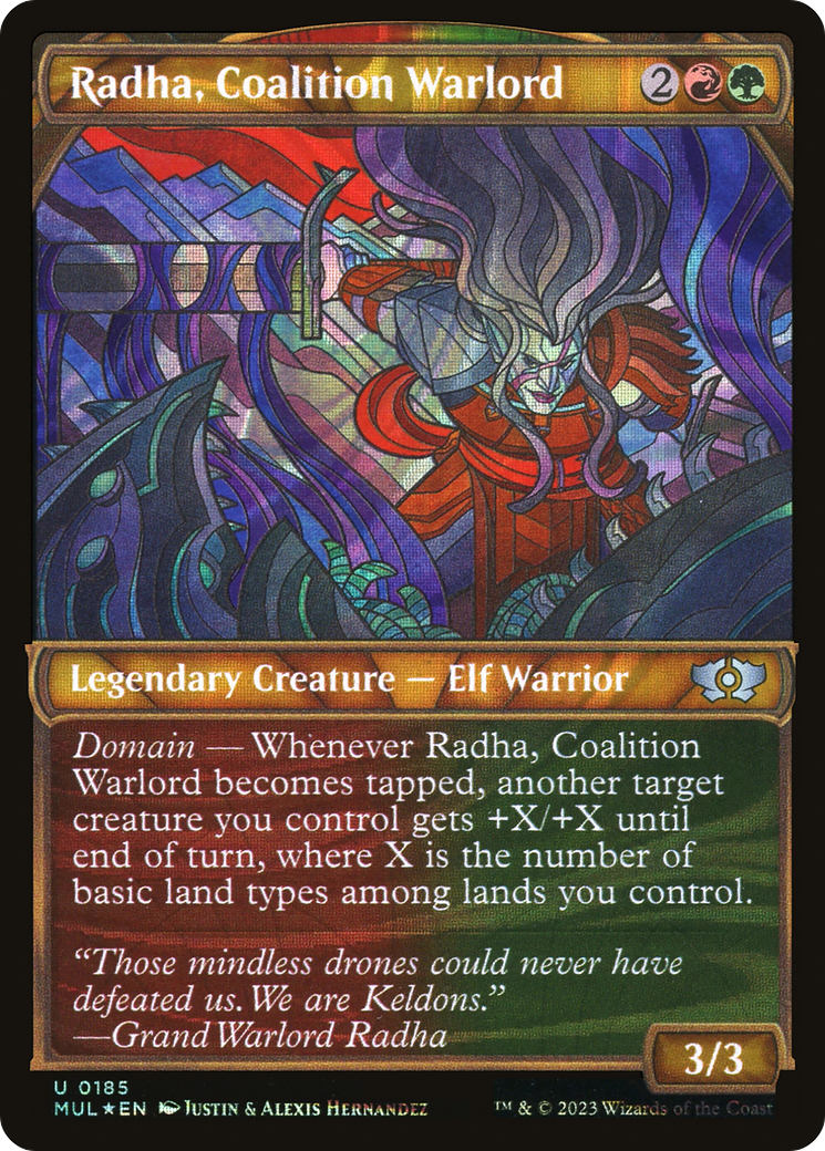 Radha, Coalition Warlord (Halo Foil) [Multiverse Legends] | Good Games Modbury