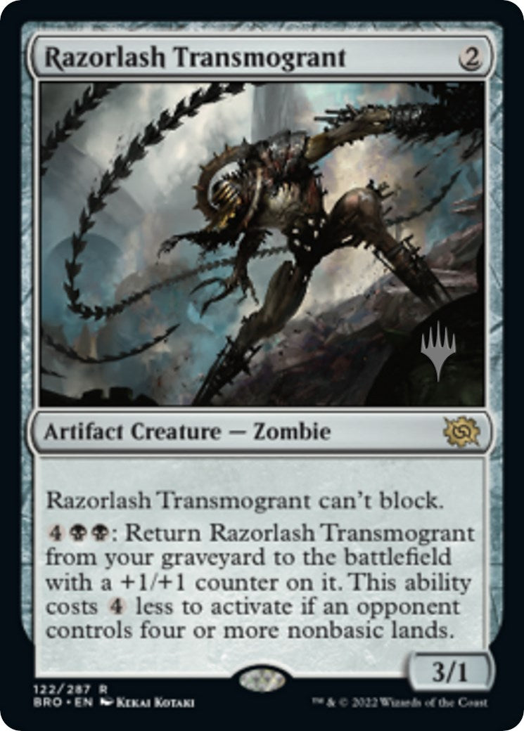 Razorlash Transmogrant (Promo Pack) [The Brothers' War Promos] | Good Games Modbury