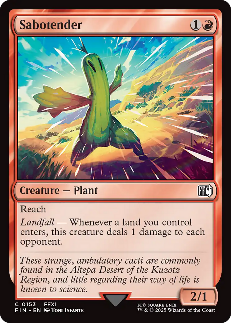 Sabotender [FINAL FANTASY] | Good Games Modbury