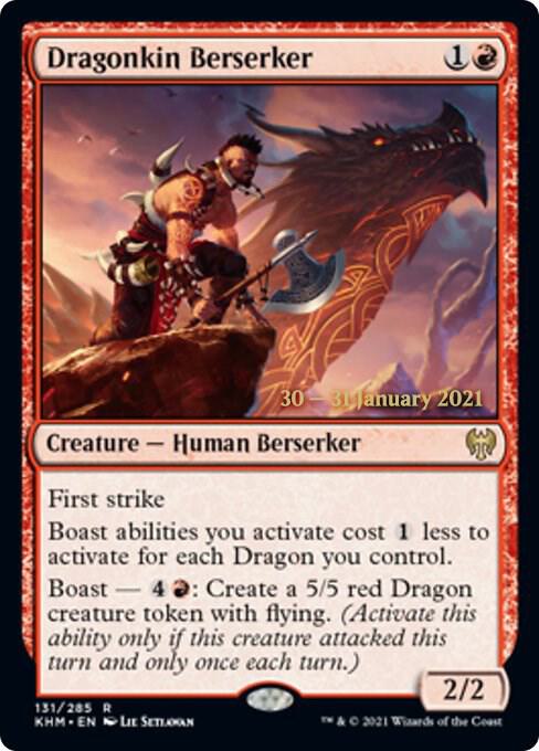 Dragonkin Berserker 131s/1 (Prerelease Cards)  - Foil | Good Games Modbury