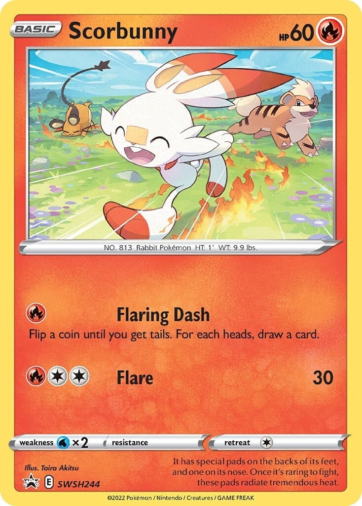 Scorbunny (SWSH244) [Sword & Shield: Black Star Promos] | Good Games Modbury