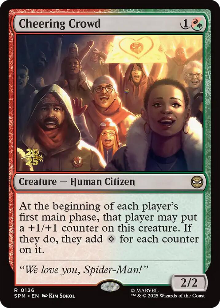 Cheering Crowd 126s/73 (Prerelease Cards)  - Foil | Good Games Modbury