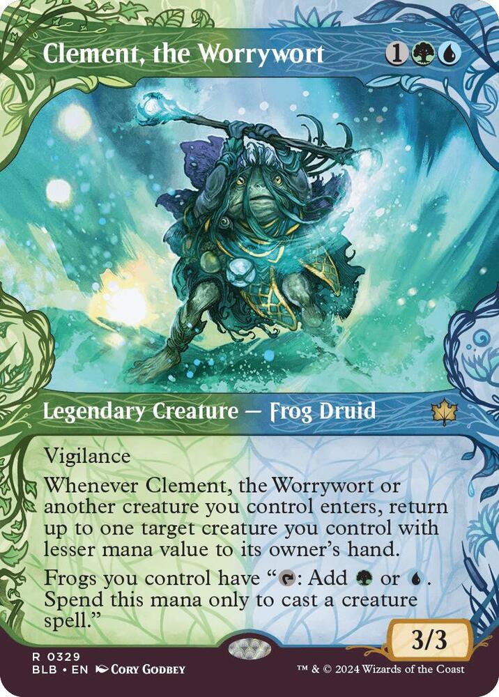 Clement the Worrywort 329 (Bloomburrow)  - Showcase Foil | Good Games Modbury